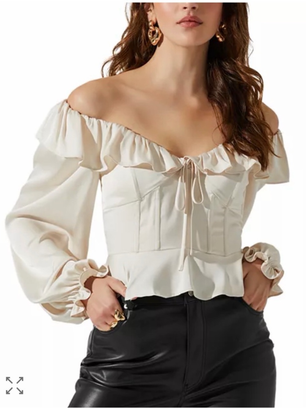 ASTR The Label Malia Corset Top - NWT